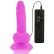 DILDO FLEXIBIL VIBRATOR, Mov, 17 cm - Ø 3,3 cm