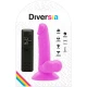DILDO FLEXIBIL VIBRATOR, Mov, 17 cm - Ø 3,3 cm