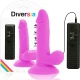 DILDO FLEXIBIL VIBRATOR, Mov, 17 cm - Ø 3,3 cm
