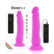 DILDO FLEXIBIL VIBRATOR, Roz, 21 cm - Ø 4.9 cm