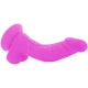 DILDO FLEXIBIL VIBRATOR, Violet, 21.5 cm - Ø 4.5 cm