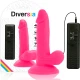 DILDO FLEXIBIL CU VIBRAȚII, Roz, 17 cm - Ø 3.3 cm