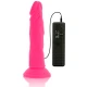 DILDO FLEXIBIL CU VIBRAȚII, Roz, 23 cm - Ø 4.3 cm