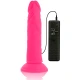 DILDO FLEXIBIL CU VIBRAȚII, Roz, 23 cm - Ø 4.3 cm