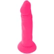 DILDO FLEXIBIL CU VIBRAȚII, Roz, 23 cm - Ø 4.3 cm