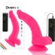 DILDO FLEXIBIL CU VIBRAȚII, Roz, 21.5 cm - Ø 4.5 cm