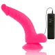 DILDO FLEXIBIL CU VIBRAȚII, Roz, 21.5 cm - Ø 4.5 cm