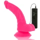 DILDO FLEXIBIL CU VIBRAȚII, Roz, 21.5 cm - Ø 4.5 cm