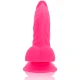 DILDO FLEXIBIL CU VIBRAȚII, Roz, 21.5 cm - Ø 4.5 cm