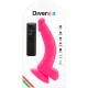 DILDO FLEXIBIL CU VIBRAȚII, Roz, 21.5 cm - Ø 4.5 cm