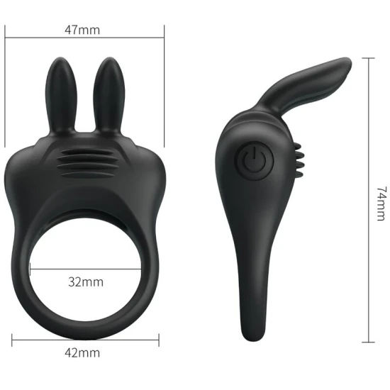 Inel vibrator iepure, Negru