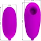 Vibrator tip glonț cu vibrații și ventuză, Roz