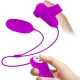 Vibrator tip glonț cu vibrații și ventuză, Roz