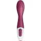 Vibrator G-Spot încălzit din silicon, negru