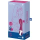 Vibrator G-Spot încălzit din silicon, negru