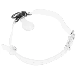 Suzetă tip gag transparent, Negru