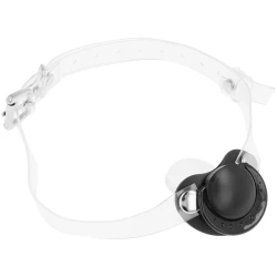 Suzetă tip gag transparent, Negru