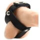 Cușcă din piele pentru testicule, Negru