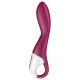 Vibrator G-spot încălzit din silicon, roz, universal