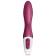 Vibrator G-spot încălzit din silicon, roz, universal