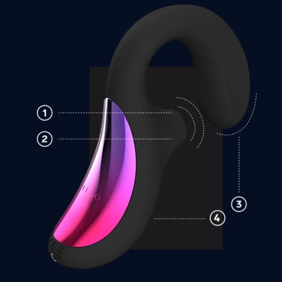 Enigma Cruise Double Stimulation Sonic Massager, Negru