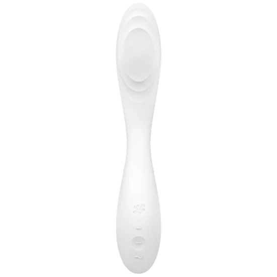 Vibrator Rrrrolling Pleasure - Stimulare intensă, Alb, Mărime medie.