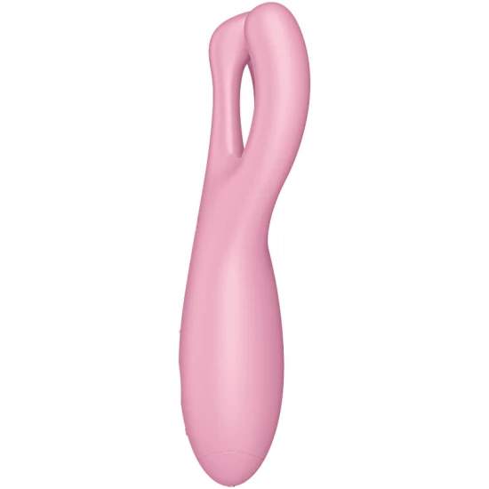 Vibrator Satisfyer Threesome 4 - 3 Brațe, Roz, BS016
