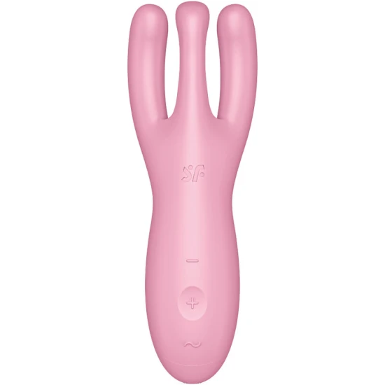 Vibrator Satisfyer Threesome 4 - 3 Brațe, Roz, BS016