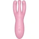 Vibrator Satisfyer Threesome 4 - 3 Brațe, Roz, BS016