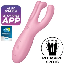 Vibrator Satisfyer Threesome 4 - 3 Brațe, Roz, BS016
