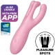 Vibrator Satisfyer Threesome 4 - 3 Brațe, Roz, BS016