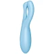 Vibrator Threesome 4 - Stimulare clitoridiană, Negru, Mărime medie.