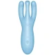 Vibrator Threesome 4 - Stimulare clitoridiană, Negru, Mărime medie.