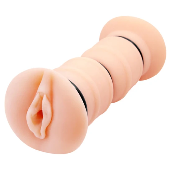 EMMA - masturbator realist cu dublă vagină, culoare naturală