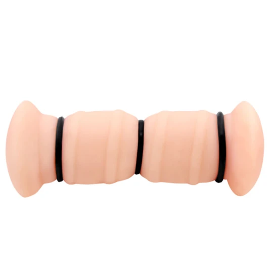 EMMA - masturbator realist cu dublă vagină, culoare naturală
