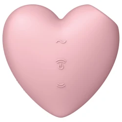 Stimulator clitoridian Air Pulse și Vibrator din silicon, roz