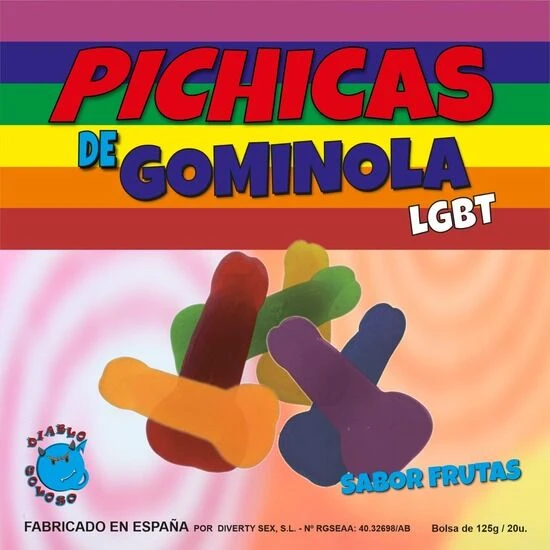 Bomboane tip jeleu model penis, fructe, LGBT