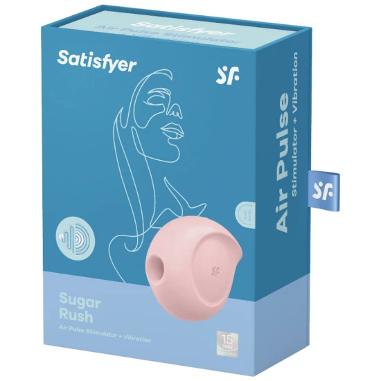 Stimulator Dual - Sugar Rush, Roz, Mărime Unică