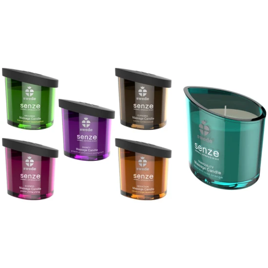 Lumânare de masaj Senze Euphoria, Vanilie, Lemn de santal