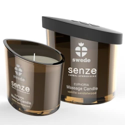 Lumânare de masaj Senze Euphoria, Vanilie, Lemn de santal