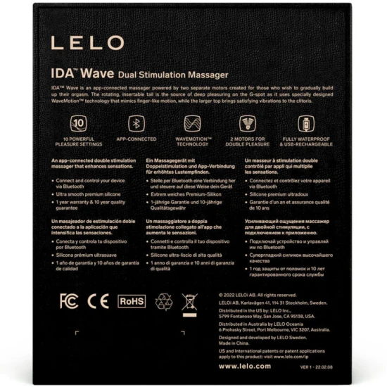 IDA Wave Couples Massager, Coral