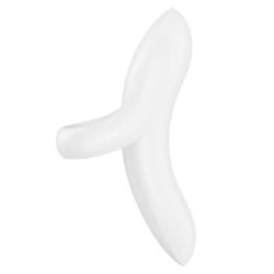 Vibrator deget - Bold Lover, Alb, Mărime unică