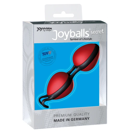 Bile vaginale JOYDIVION JOYBALLS - Secret, Roșu și Negru
