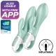 Vibrator Iepuraș Air Pump Bunny 5, App, Verde