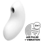 Stimulator și vibrator Air Pulse Vulva Lover 2, alb