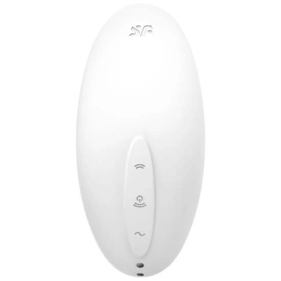 Stimulator și vibrator Air Pulse Vulva Lover 2, alb