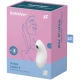 Stimulator și vibrator Air Pulse Vulva Lover 2, alb