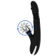Jucărie Tip Vibrator Model Bunny Reed Up & Down Vibe, Negru & Argintiu