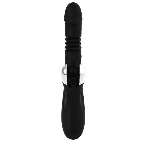 Jucărie Tip Vibrator Model Bunny Reed Up & Down Vibe, Negru & Argintiu