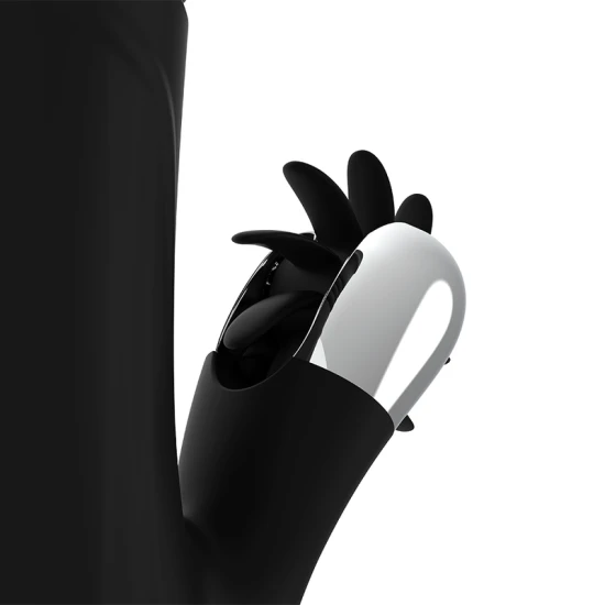 Jucărie Tip Vibrator Model Bunny Reed Up & Down Vibe, Negru & Argintiu